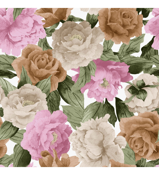 Velurové potahové látky s potiskem vzor 401067-104