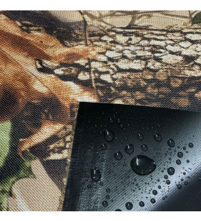 Nepromokavá látka Kodura PVC zátěr 600D, 360 g/m², šíře 150 cm, podzim zelený