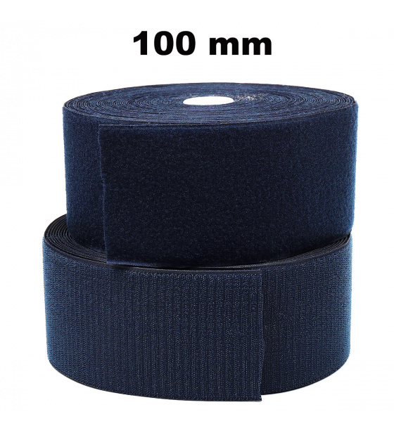 Pásek na suchý zip našívací Háček a Smyčka set Granatový 100 mm x 25 bm