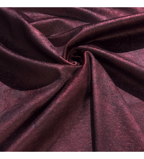 Velvet upholstery fabric, Infinity, Ruby Red