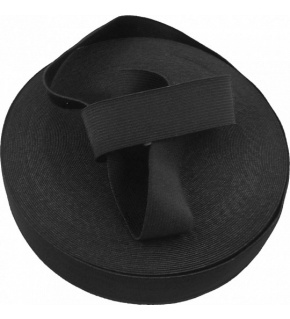 Guma pro šití oděvu šíře 40 mm černá balení 25 m