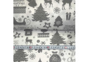 Tkanina bawełniana świąteczna wzór Merry Christmas 2