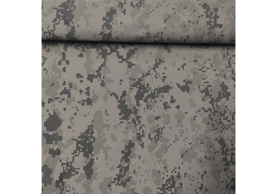 Vodu odpuzující látka na Pláštěnky, Bundy vzor pixel Tytan, 120 gr/m2