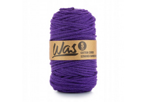 Bavlněná šňůra 5mm, 100m, fialová 140