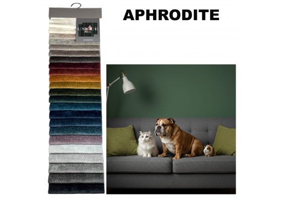 Vzorník velurových látek Aphrodite Pet Proof, 17x19 cm