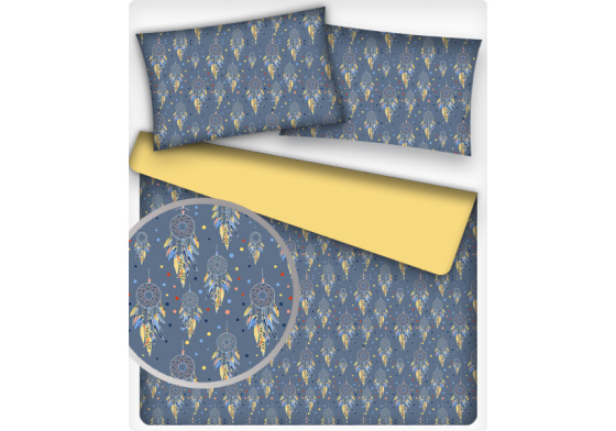 Dětské bavlněná látka metráž vzor Oriental na granátovém