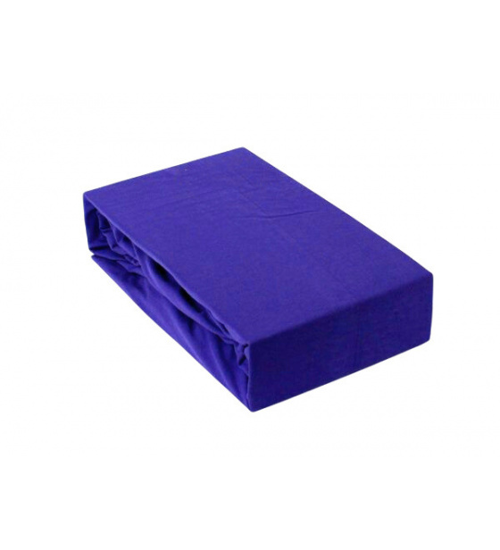 Prostěradlo s gumou 180x200 cm Jersey, barva Chabrová