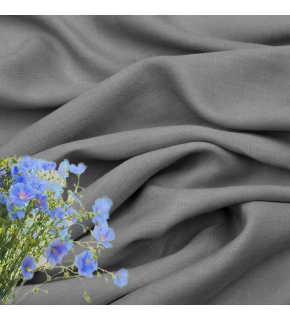 Přírodní lněná látka Julia, Šedá(9119), 154 gr/m2