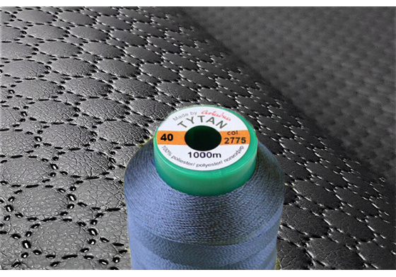 Šicí nitě TYTAN 40 1000 m šedé modrá barva 2775