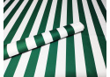 Tissu imperméable PREMIUM couleur rayures vertes blanches