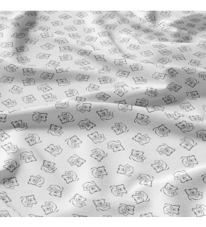 Bavlněná látka, metráž. Medvědi na Bílém