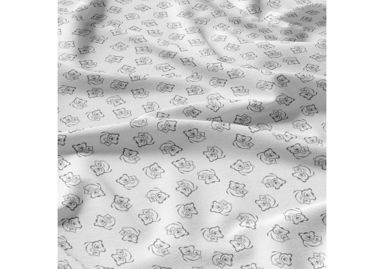 Bavlněná látka, metráž. Medvědi na Bílém