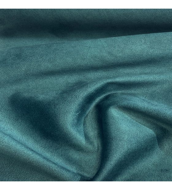 Velvet upholstery fabric Salvador Petrol for furniture, by the meter - Pet Proof