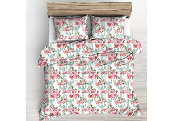 Bavlněná látka Kytíčky na Bílém