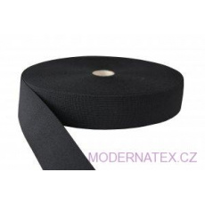 Guma pro šití oděvu  šíře 50 mm černá  balení 25 m