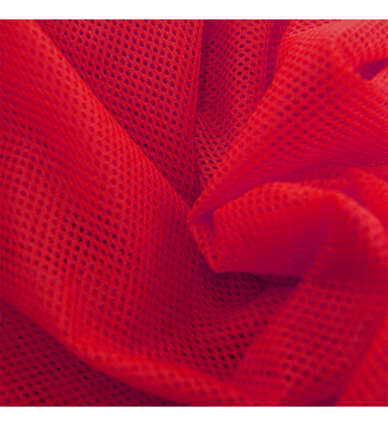 Síť polyesterová, Síťovina pro oděvů červená - DZ-008-132  2mm x 2mm