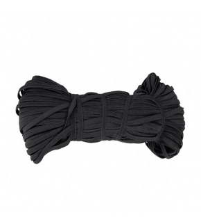 Guma pro šití oděvů černá 15 mm, balení 25 m