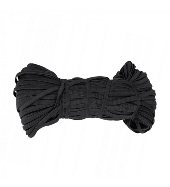 Guma pro šití oděvů černá 15 mm, balení 25 m