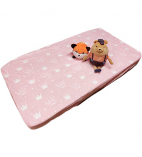 Prostěradlo do postýlky bavlněné na gumu 120x60 cm