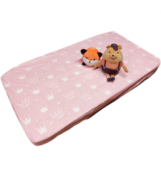 Prostěradlo do postýlky bavlněné na gumu 120x60 cm