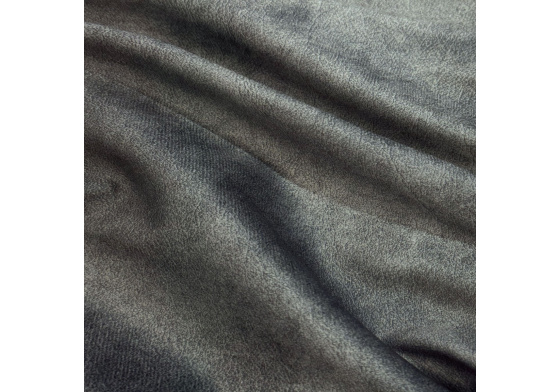 Velvet upholstery fabric Salvador Anthracite for furniture, by the meter - Pet Proof