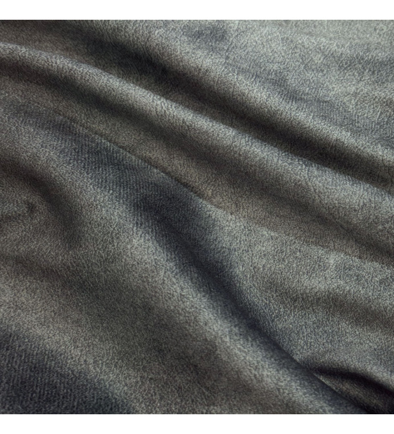 Velvet upholstery fabric Salvador Anthracite for furniture, by the meter - Pet Proof