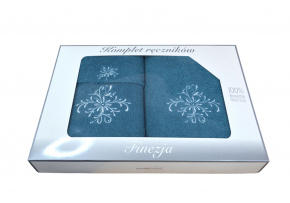 Sada froté ručníků 3 ks, barva Tyrkysová