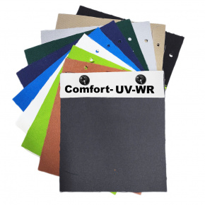 Vzorník látek Comfort na zahradní nábytek a polštáře, odolná vůči UV-WR záření