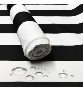 Akce Voděodolná látka Premium, 190 g/m², 50 x 160 cm, proužky černé Akce Voděodolná látka Premium, 190 g/m², 50 x 160 cm, proužky černé