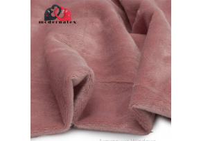 Minky mikroplyš jednobarevné, barva Stáro Růžová