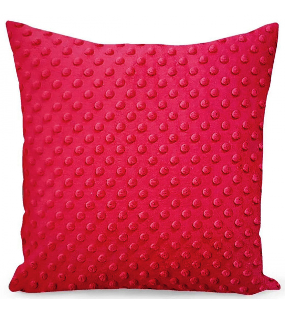 Povlak na polštářek mikroplyš 40X40 cm, barva Červená