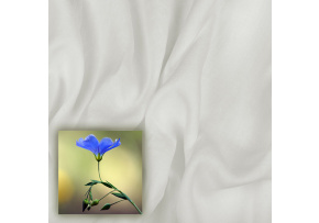 Přírodní lněná látka Oskar, Bílá, 265 gr/m2