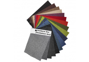 Vzorník voděodolných látek Imitace lnu, 15x20 cm