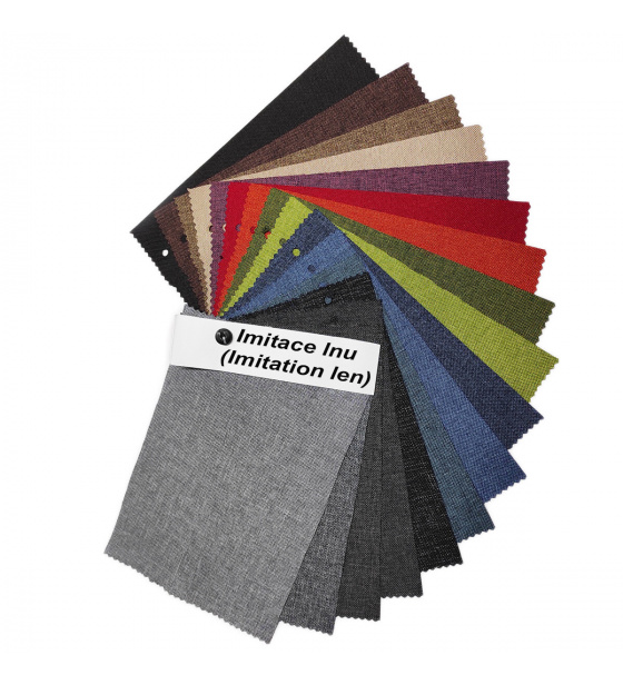 Vzorník voděodolných látek Imitace lnu, 15x20 cm