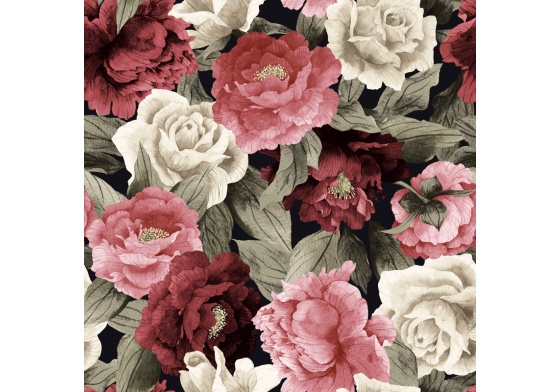 Velurové potahové látky s potiskem vzor 401067-101