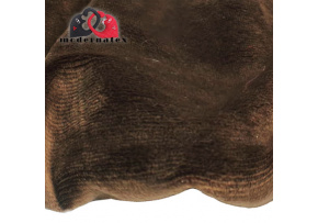 Minky mikroplyš jednobarevné, barva Tm. Hnědá