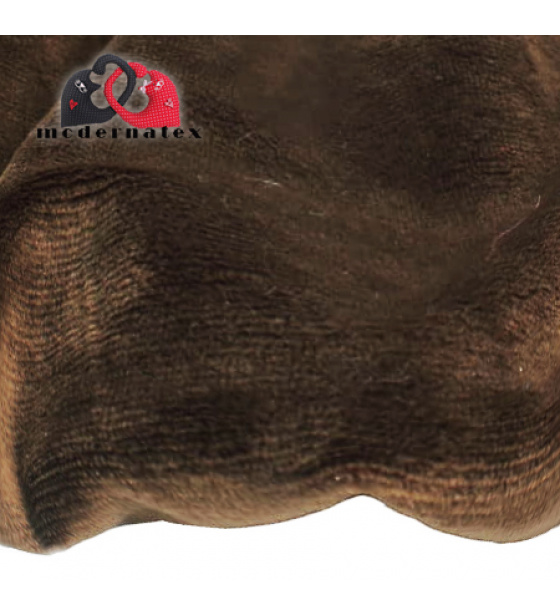 Minky mikroplyš jednobarevné barva tm. hnědá