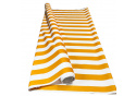 Tissu d'extérieur pour transats et hamacs de jardin, blanc-jaune, 5 cm