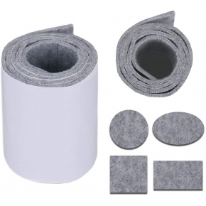 Samolepicí technický filc 4,5 mm barva šedá