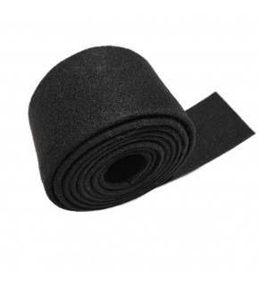 Filс technicky barva černá pásek 155 cm x 5 cm, 750 gr, tloušťka 6 mm