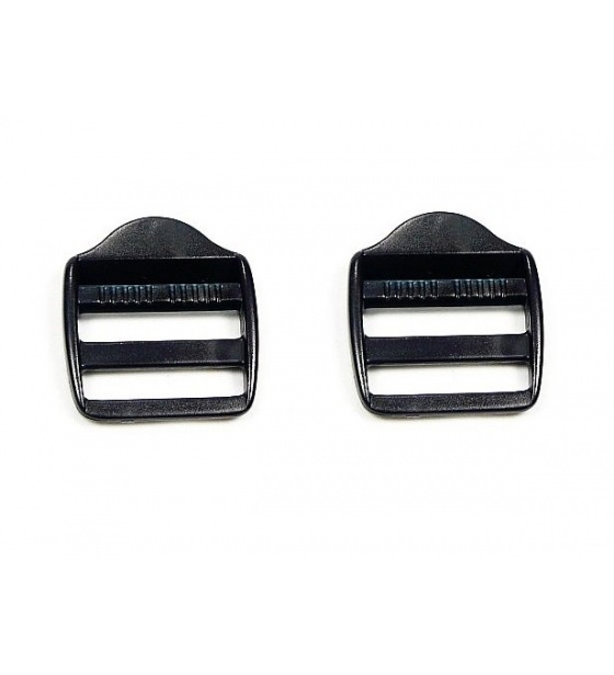 Plastové průvleky šíře 25 mm  P černý