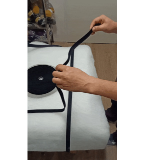 Zip elastický 30 mm barva černá, metráž