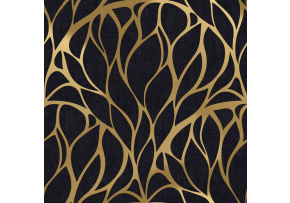 Velurové potahové látky s potiskem. Křivky Zlaté na Černém