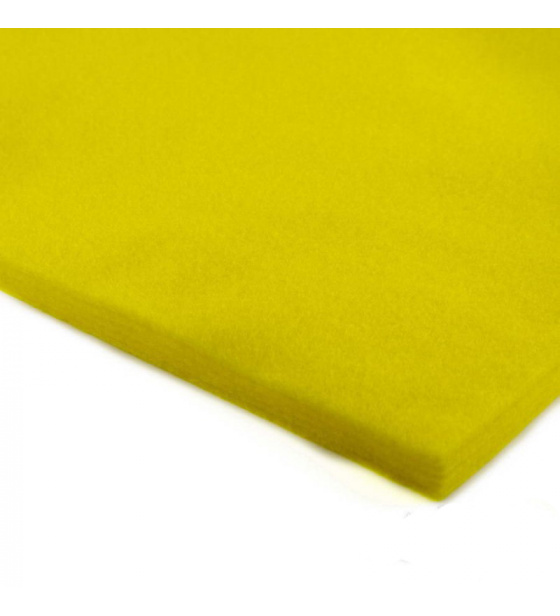 Dekorační filc 3 mm barva Žlutá