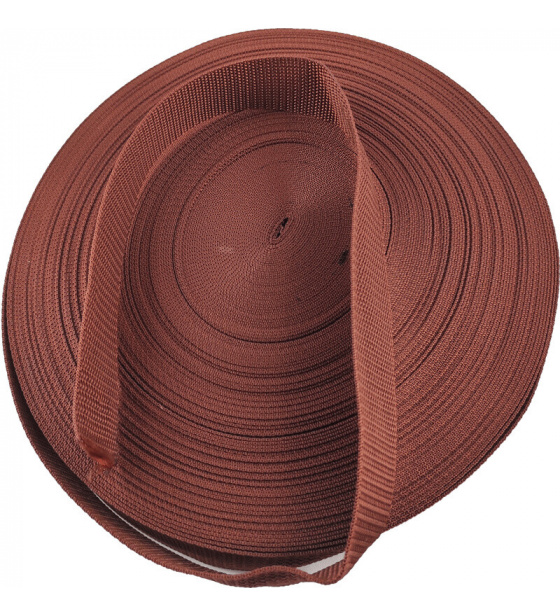 Polypropylénový popruh 30 mm sv. hnědý (balení 50 m)