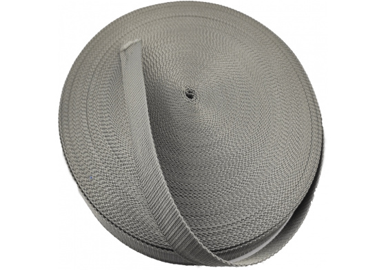 Polypropylénový popruh 40  mm tm. šedý  (balení 50m)