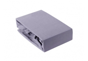 Prostěradlo s gumou 160x200 cm Jersey, barva Šedá Prostěradlo s gumou 160x200 cm Jersey, barva Šedá