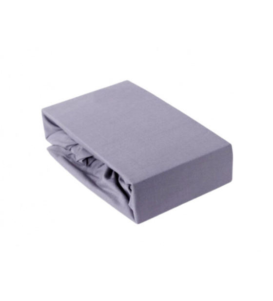 Exclusive Jersey prostěradlo s gumou 160x200 cm, barva Šedá