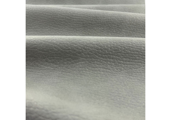 Eco-leather Largo Ash (Gray), upholstery fabric on a backing, coarse, by the meter