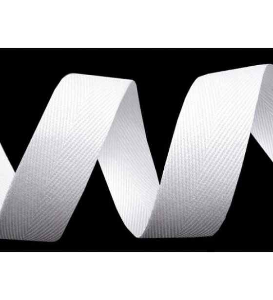 Lemovací proužek BAVLNA 10 mm barva bílá